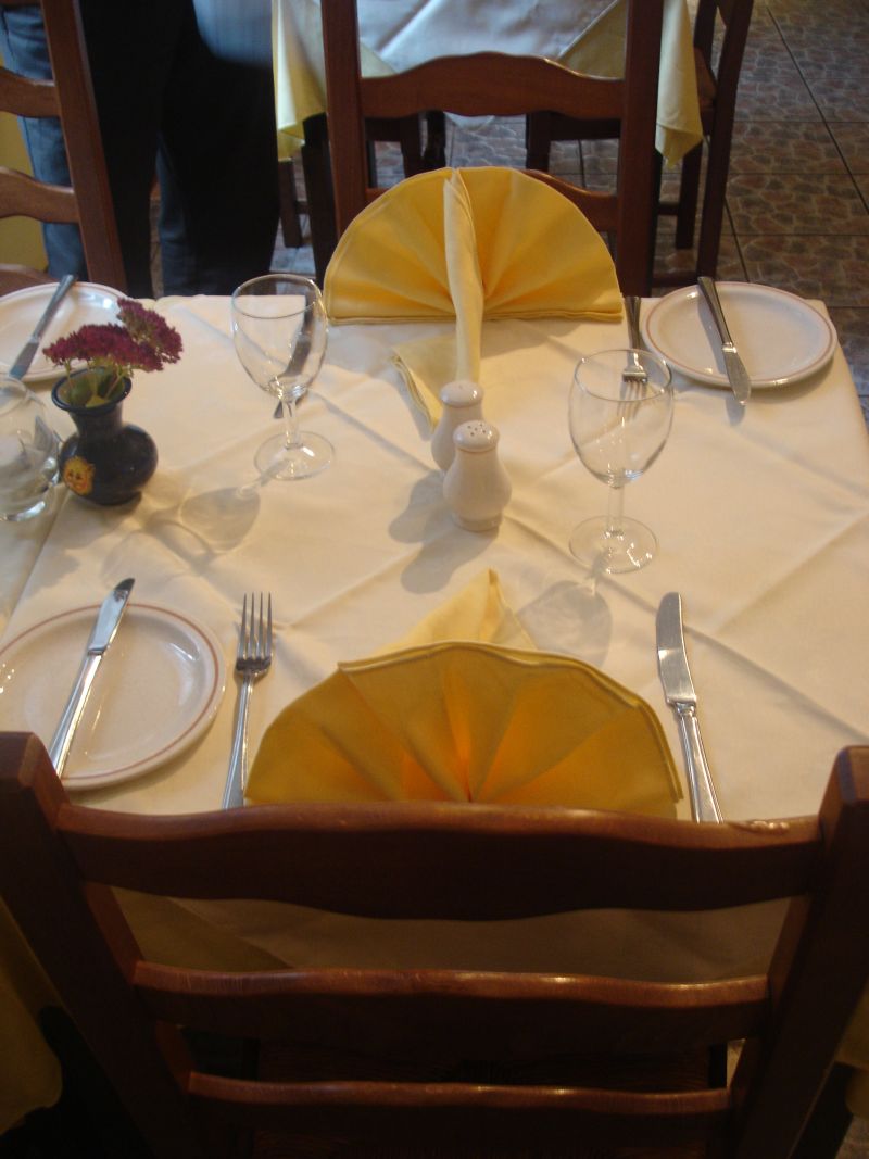 Table set for dinner